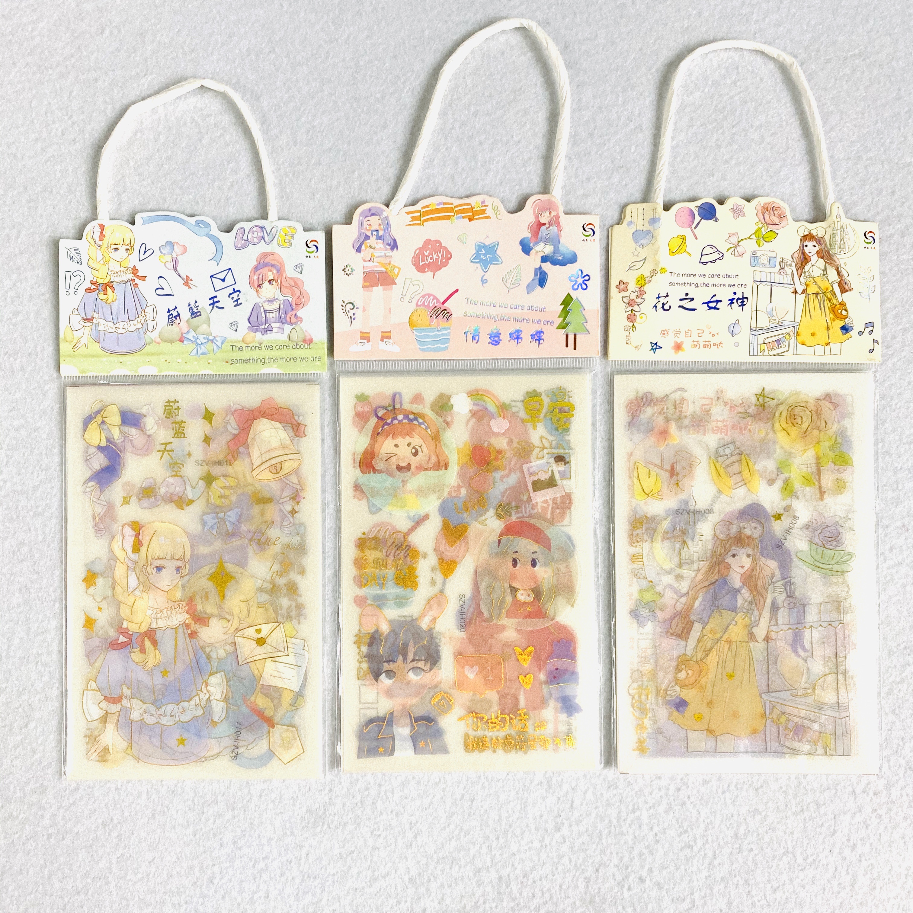 Hand-held boy cartoon constellation frosted planner stickers Item Picture