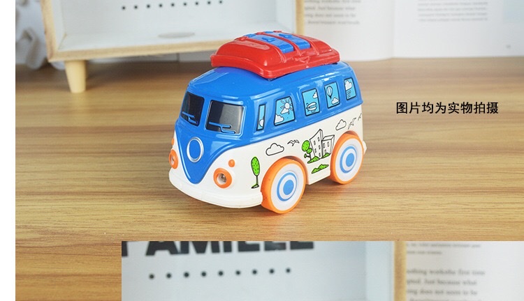 Dibujos animados q versión alloy bus model juguetes para niños alloy car mod huecos sonido y luz autobús de viaje autobús público detail image 11