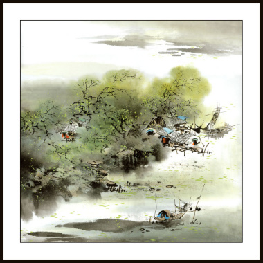 وطبع رقم 60x60 رسم وطني من مدينة أيجيانغنام رسماً تقليدياً للرسم الربيعي details Picture
