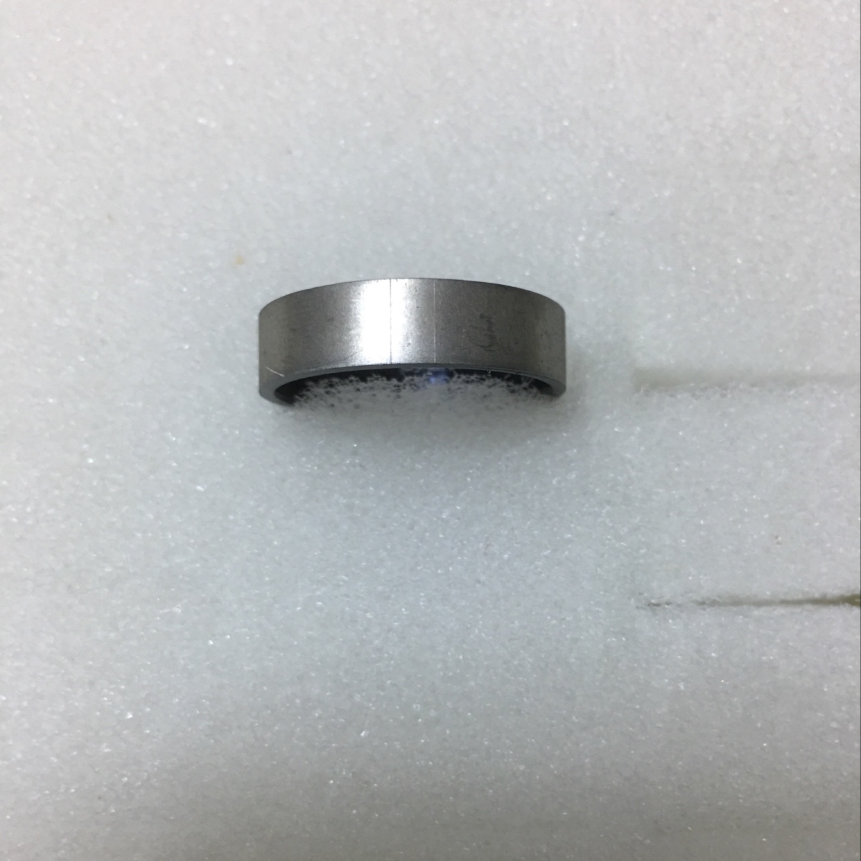 Silver with matte design style unique charm fashion trend casual atmosphere classy classic ring 💍 simple