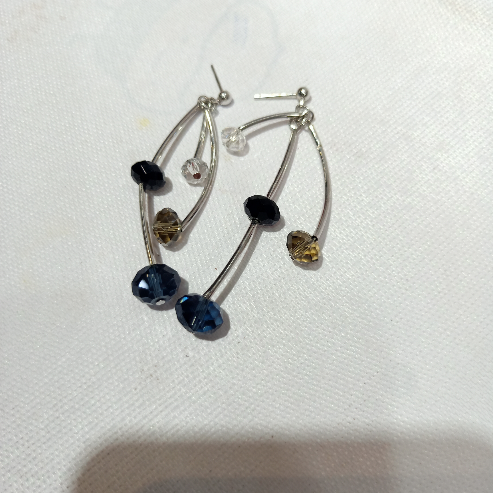 银针韩式摔头流苏耳钉耳环，