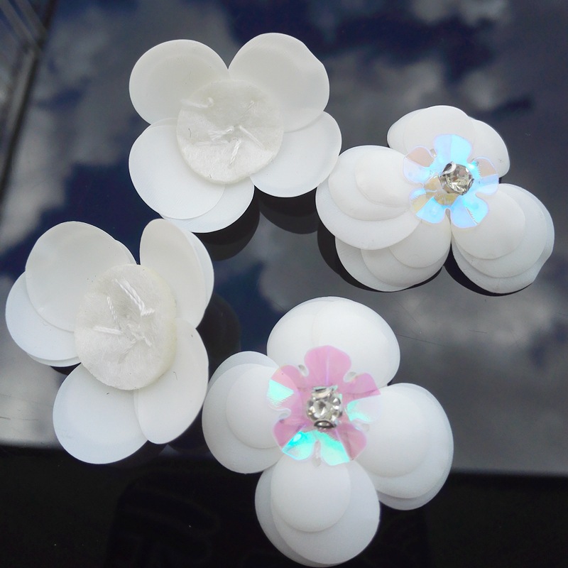 DIY手工钉珠亮片花珠片花朵磁白亮彩袜子鞋帽装饰服装辅料详情4