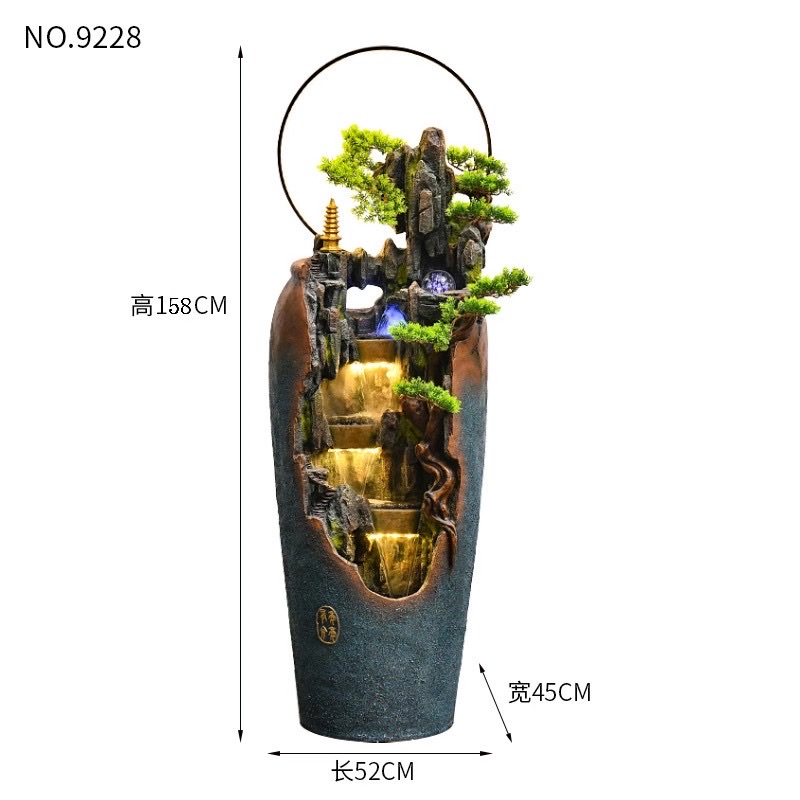诸葛工艺庭院流水摆件阳台鱼池造景顶楼花园装饰布置景观鱼缸喷泉雾化加湿器爆款7279-286详情图18