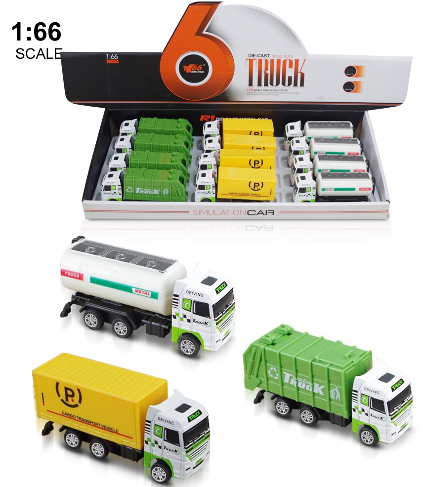 Large-sized inertial shock-resistant sanitation engineering vehicle toy set, water tank, water sprinkler truck container, children's gift box for boys details Picture