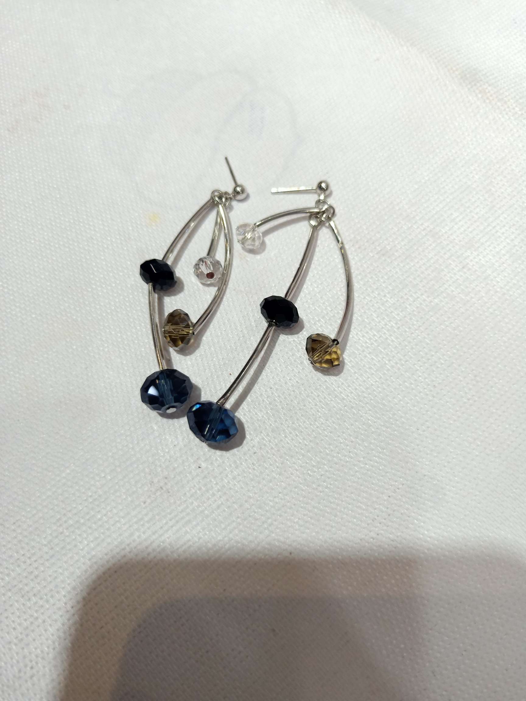 银针韩式摔头流苏耳钉耳环，产品图