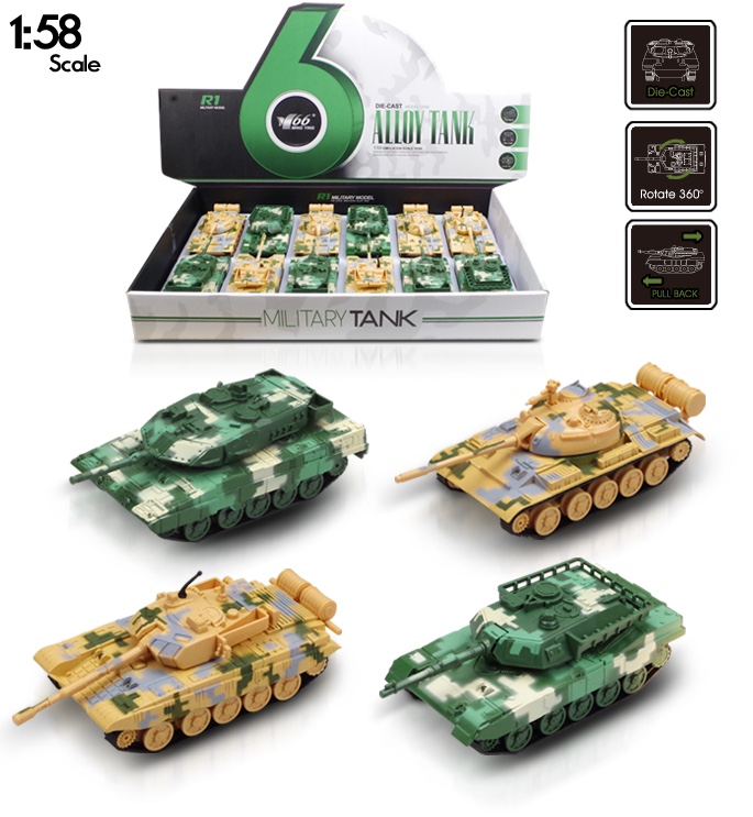 Collection of small tank model simulation ornaments, alloy military troop transport vehicle, rebound metal children's toy car detail image 1
