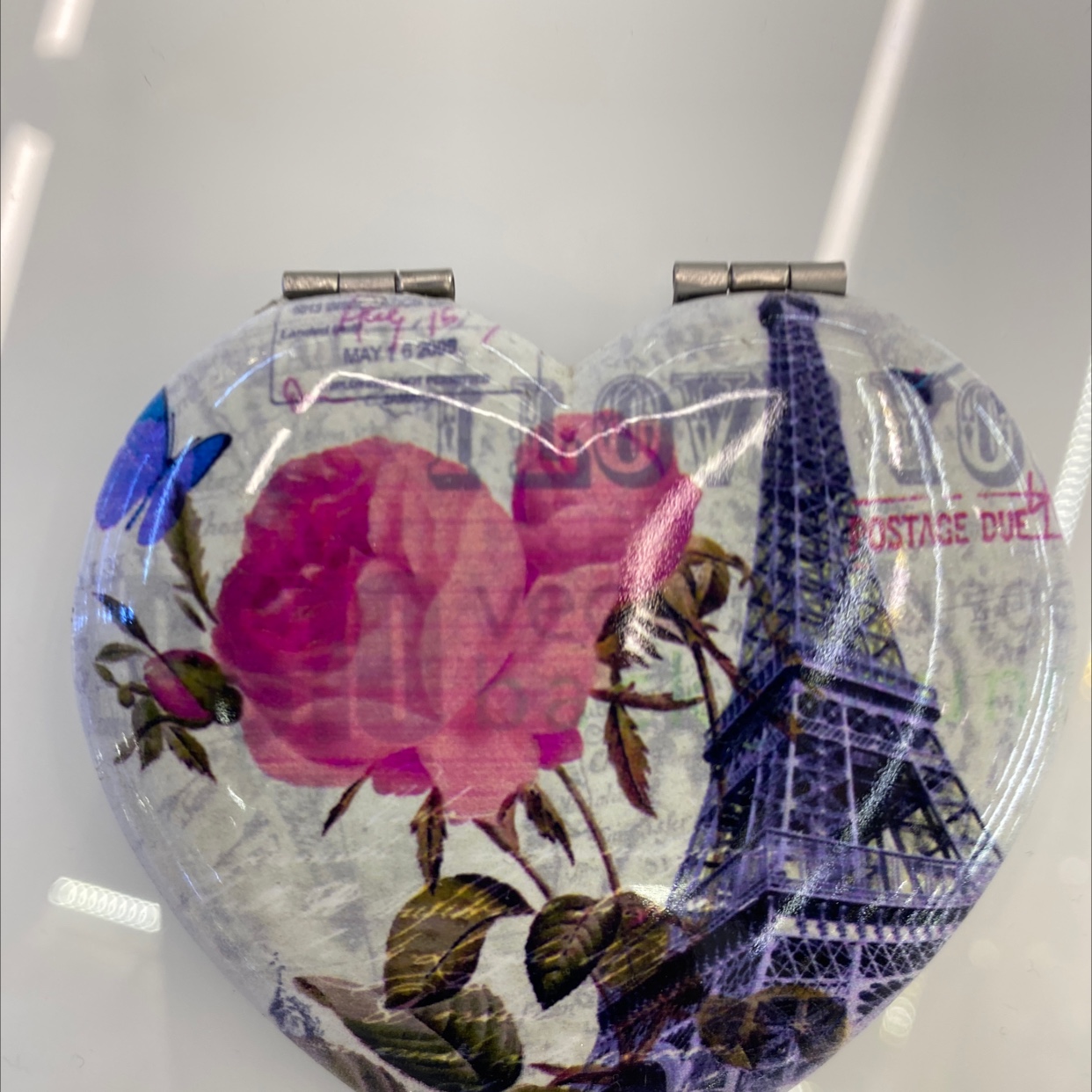 迪梦斯工艺品珠宝首饰盒镜子手工定制创意礼品镜子心形铝镜塔系列详情图4