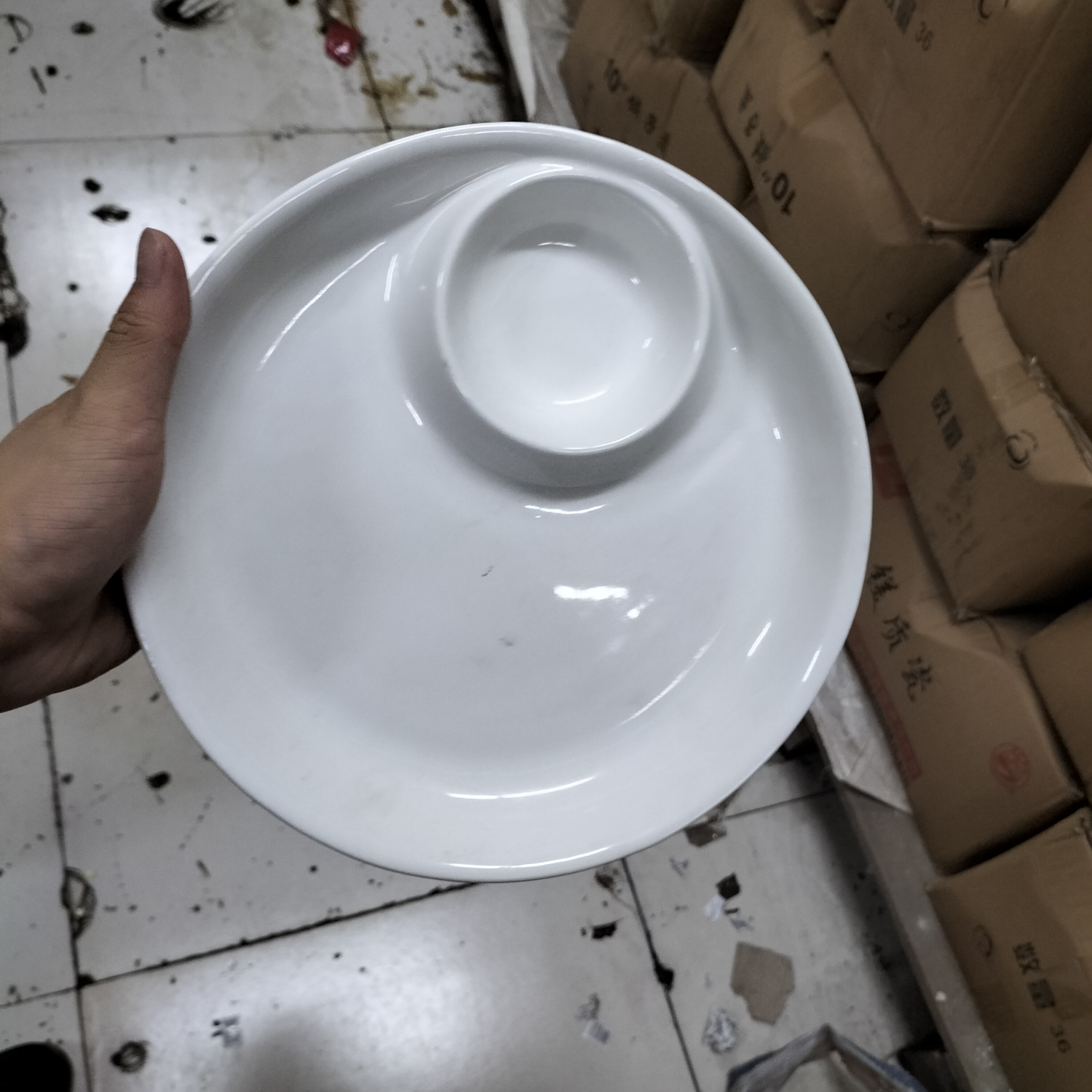 A 10-inch dumpling plate