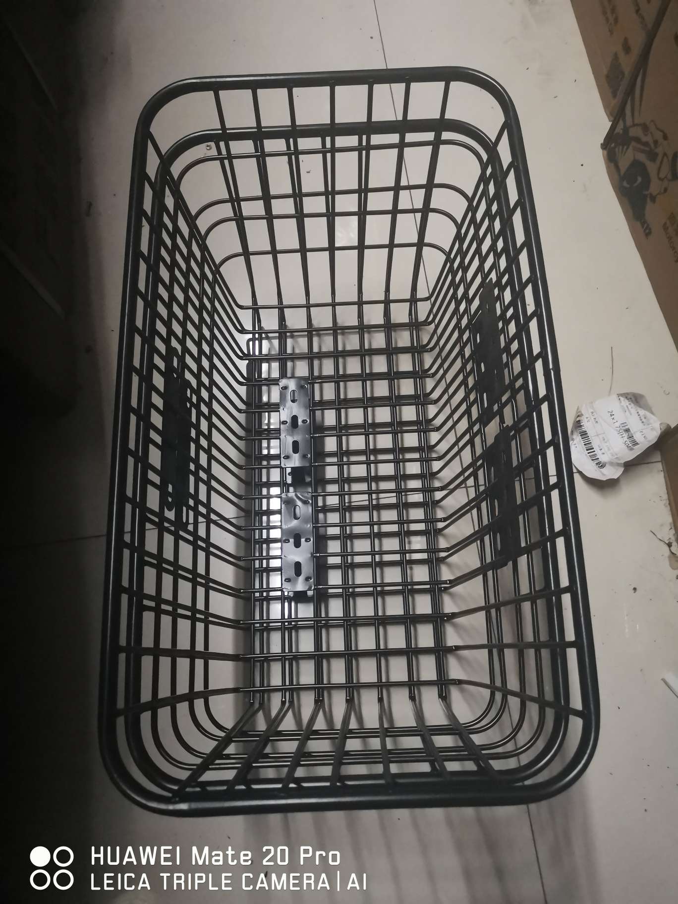 Electric vehicle large iron frame basket Specification image