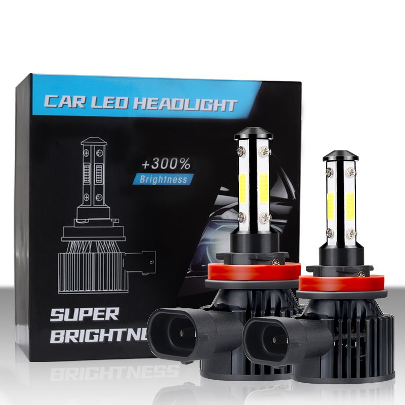 Automotive LED headlights H4, H7, H1 9005, 9006 through-hole H11