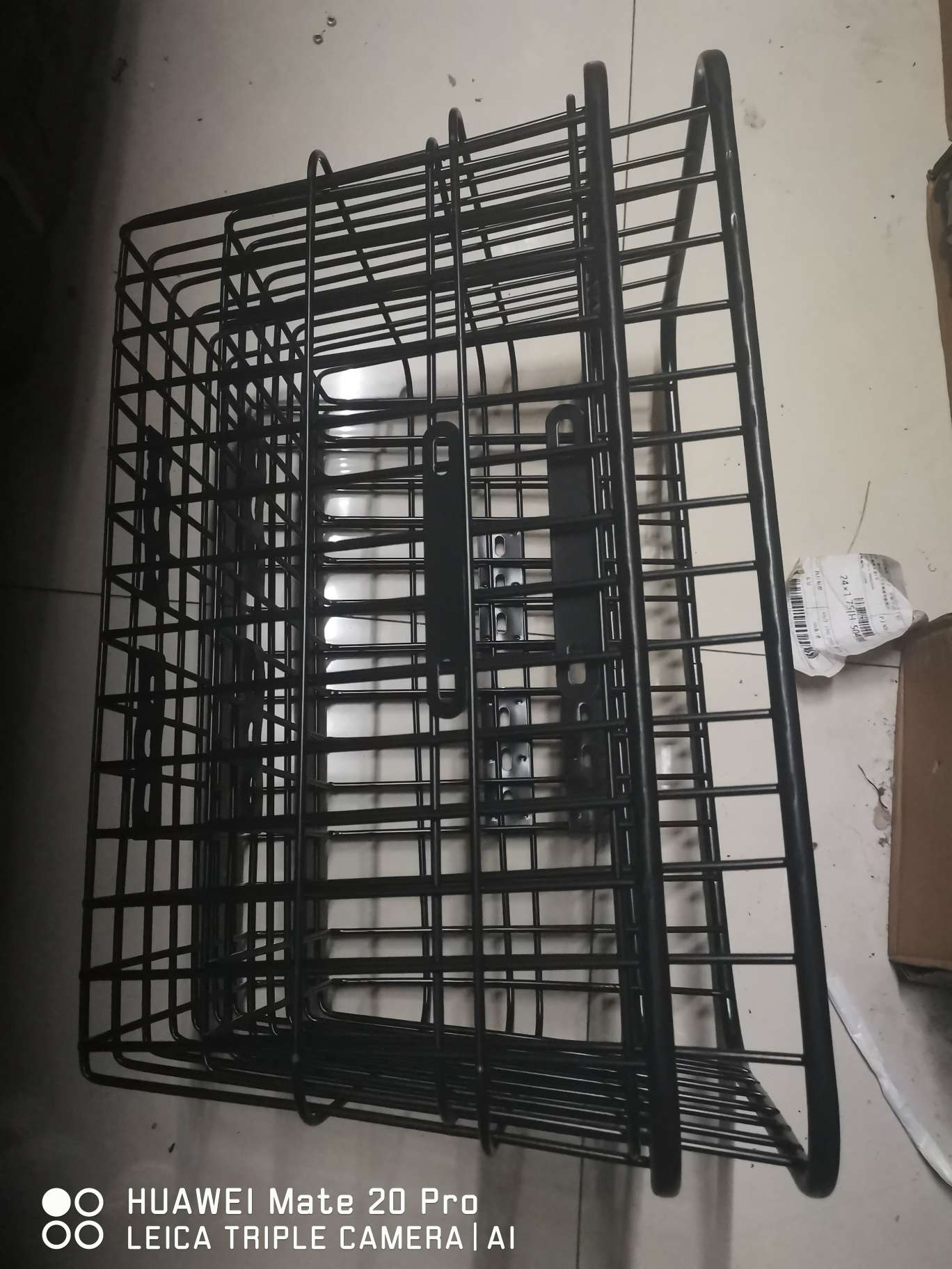 Electric vehicle large iron frame basket details Picture