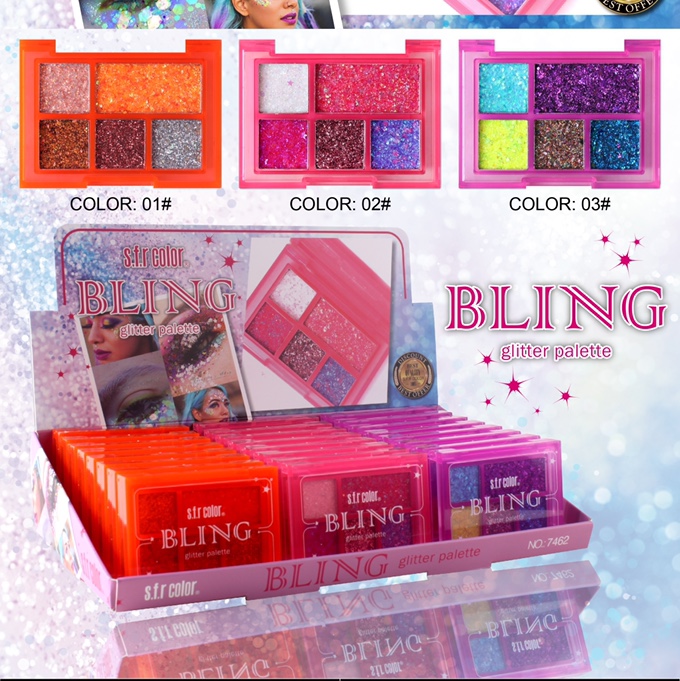 眼影盘多色爆闪亮片眼影 色泽靓丽易上色不易脱妆眼影 