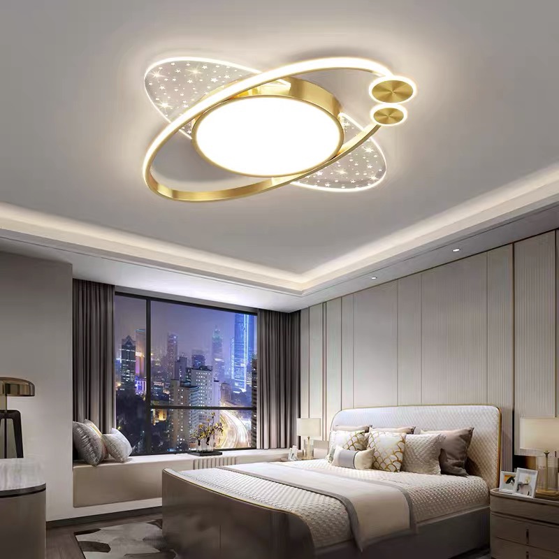卧室灯2021新款现代简约主卧吸顶灯北欧轻奢创意温馨浪漫房间灯具