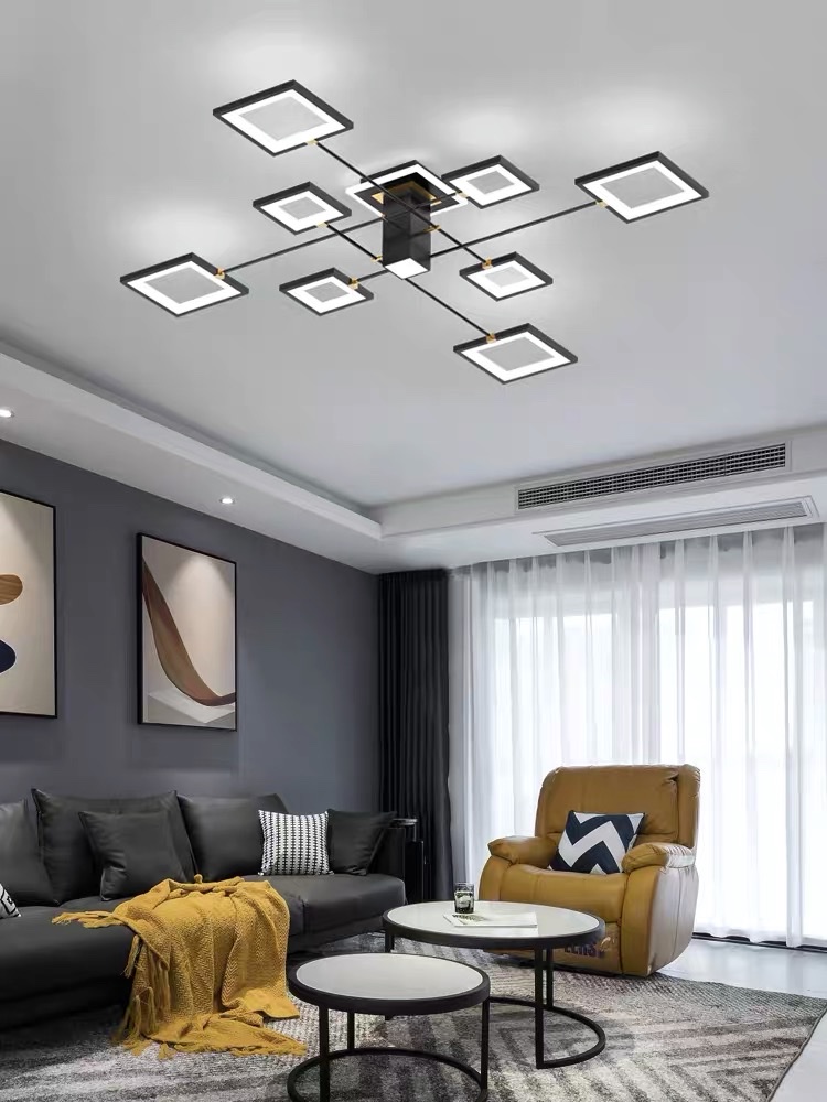 Living room lighting 2021 new Nordic style lamps, modern, simple, elegant and light luxury chandelier and ceiling lamp package combination Specification image