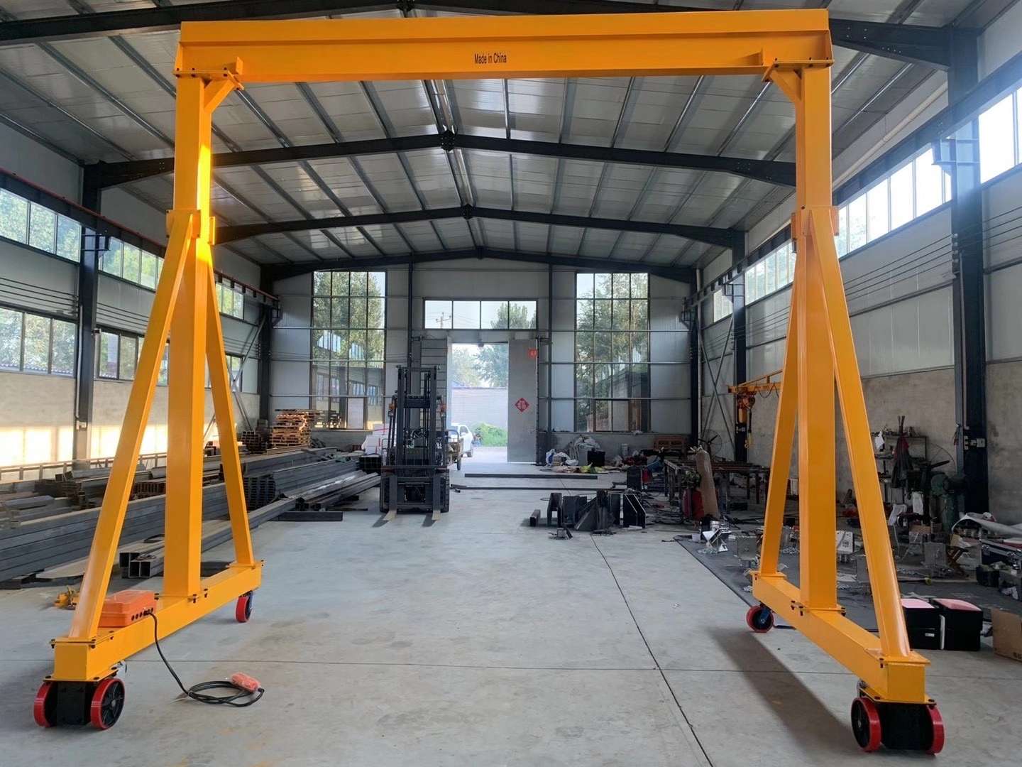 Adjustable hand-pushed gantry crane, hand-pushed crane and hand-pushed trolley Specification image