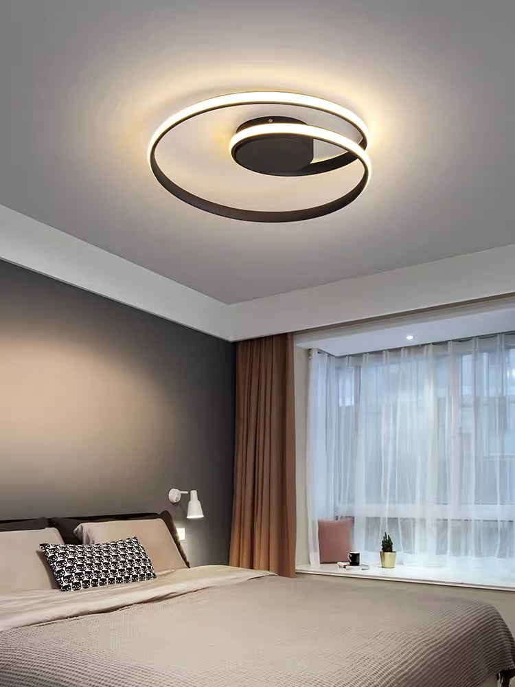 Bedroom ceiling light, Nordic popular, simple, modern, creative, individual, warm and romantic LED master bedroom lighting fixtures Specification image