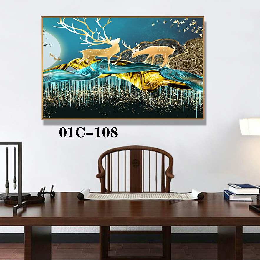 Modern Nordic minimalist light luxury fashion abstract restaurant decoration painting 3