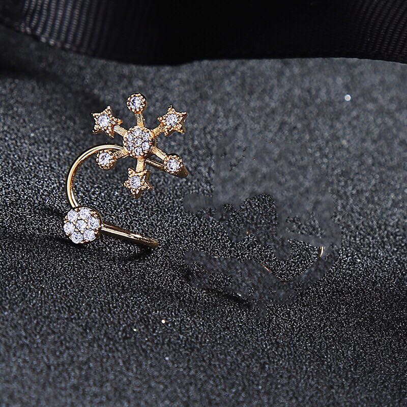 雪花单只耳骨夹可爱时尚百搭个性耳夹