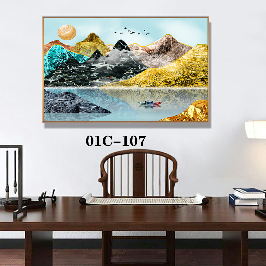 Modern Nordic minimalist light luxury fashion abstract restaurant decoration painting 1