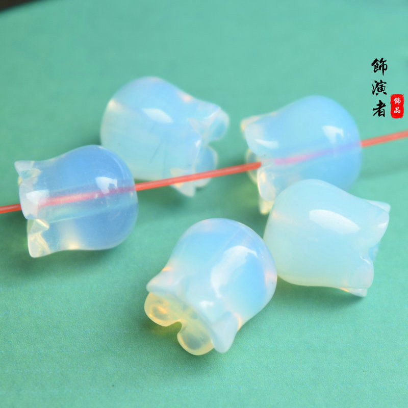 琉璃光DIY手工材料古风发簪头饰水晶散珠步摇流苏吊坠2495