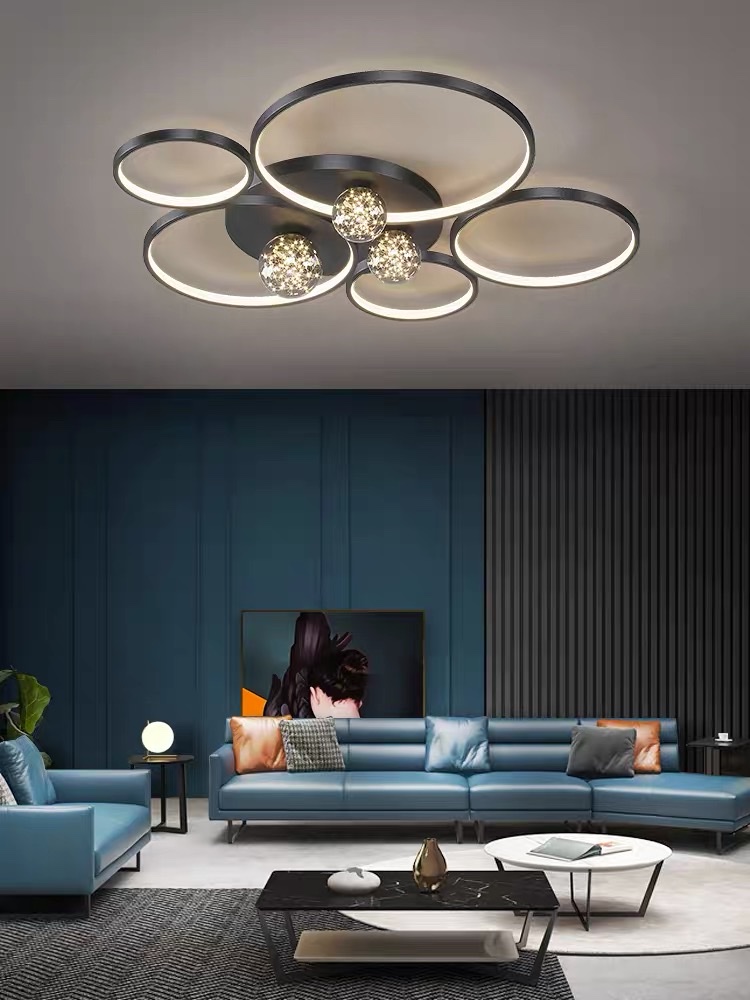 轻奢客厅吸顶灯现代简约家用北欧灯具2021年新款满天星卧室餐厅灯产品图