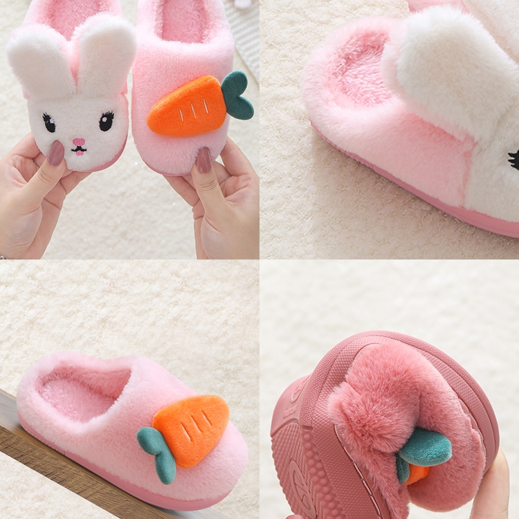 毛绒玩具棉拖鞋女包跟秋冬季新款软底保暖居家防滑毛绒月子64888