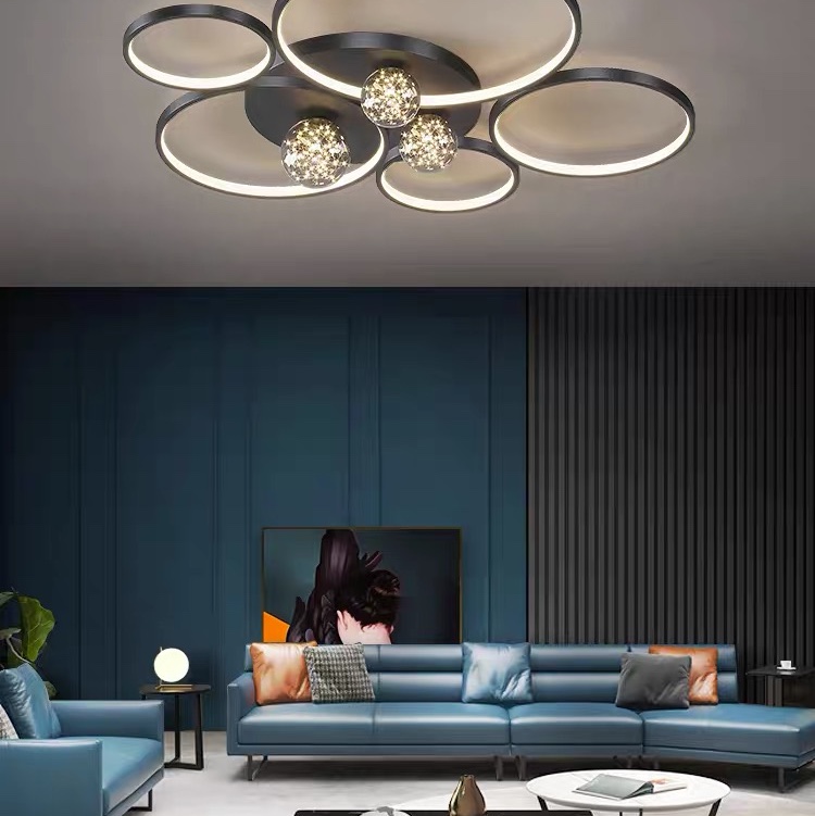 轻奢客厅吸顶灯现代简约家用北欧灯具2021年新款满天星卧室餐厅灯