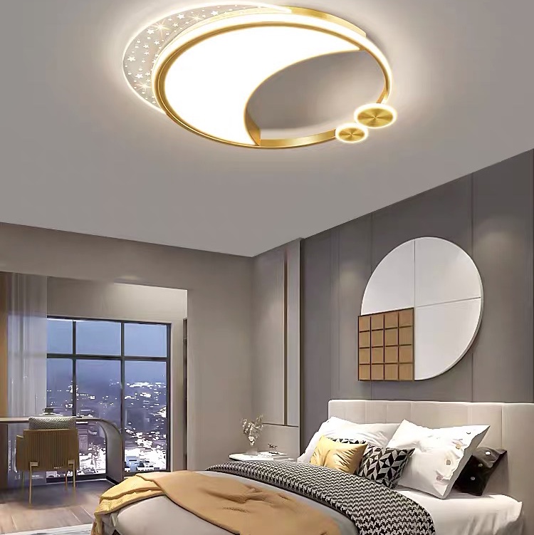 主卧室灯北欧轻奢吸顶灯2021年新款led创意个性现代简约房间灯具