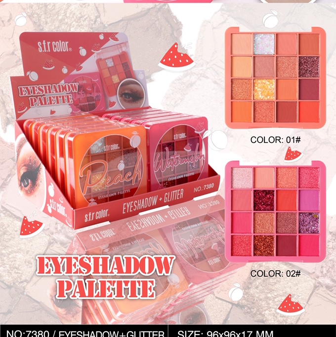 眼影盘活力色系 色泽靓丽易上色不易脱妆眼影 