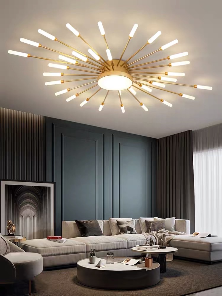 The 2021 new style of living room lighting fixtures is modern, simple and elegant. It is a main light for the home living room and a Nordic creative ceiling lamp Specification image