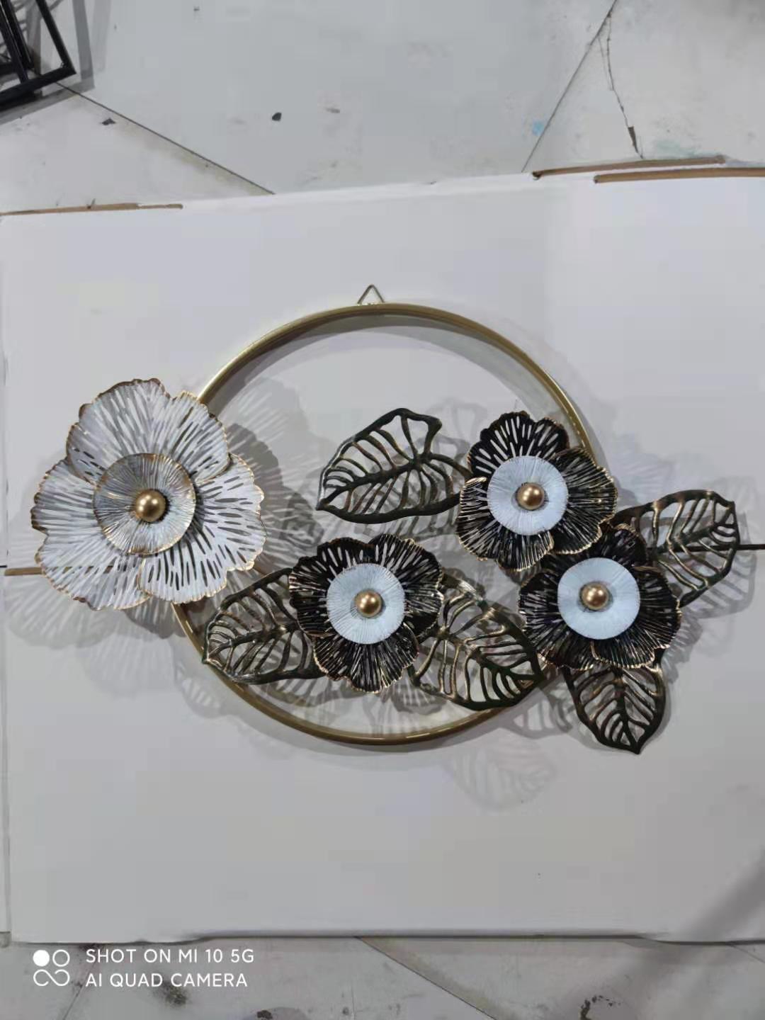 Yuxuan Ironwork's Chinese-Eastern style home decoration items, metal handicrafts, Romantic to the whole house, new Ginkgo leaf wall hanging, 25 details Picture