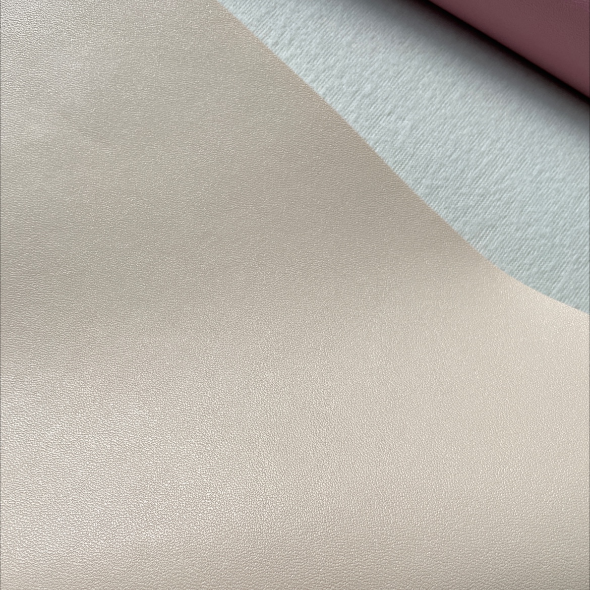Fine-grained Napa leather fabric, leather bags, sofas, accessories, soft furnishings, belts, pink apricot xwnp015 Specification image