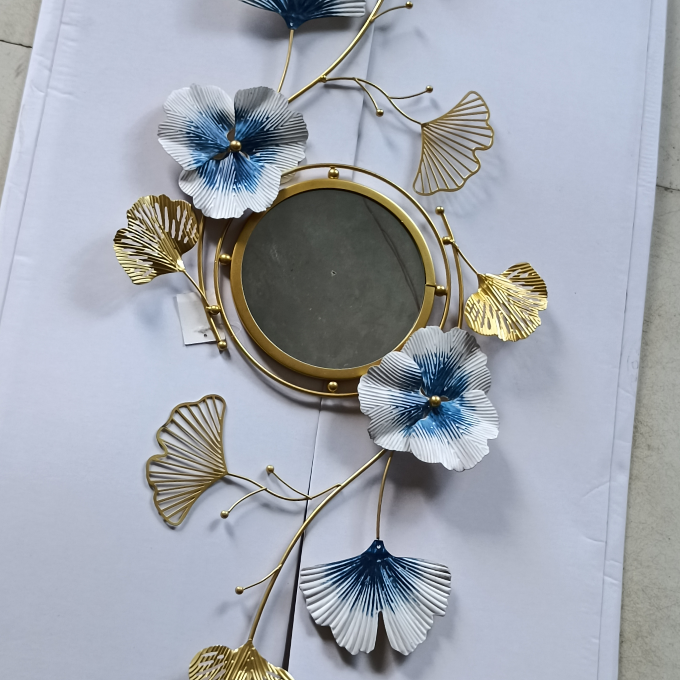 Yuxuan Iron Art Middle Eastern Style Home Decoration Ornaments, metal handicrafts, New European Ginkgo leaf Wall Hanging, 30