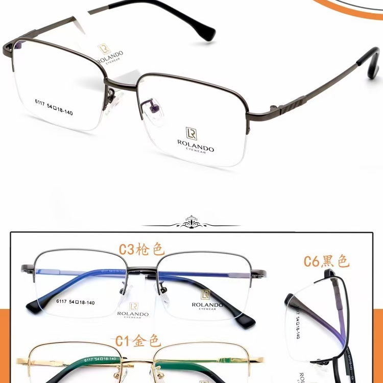 6117 Xiu Xiu eyeglasses hydrangea new spot memory titanium business unified wholesale eyeglasses frames