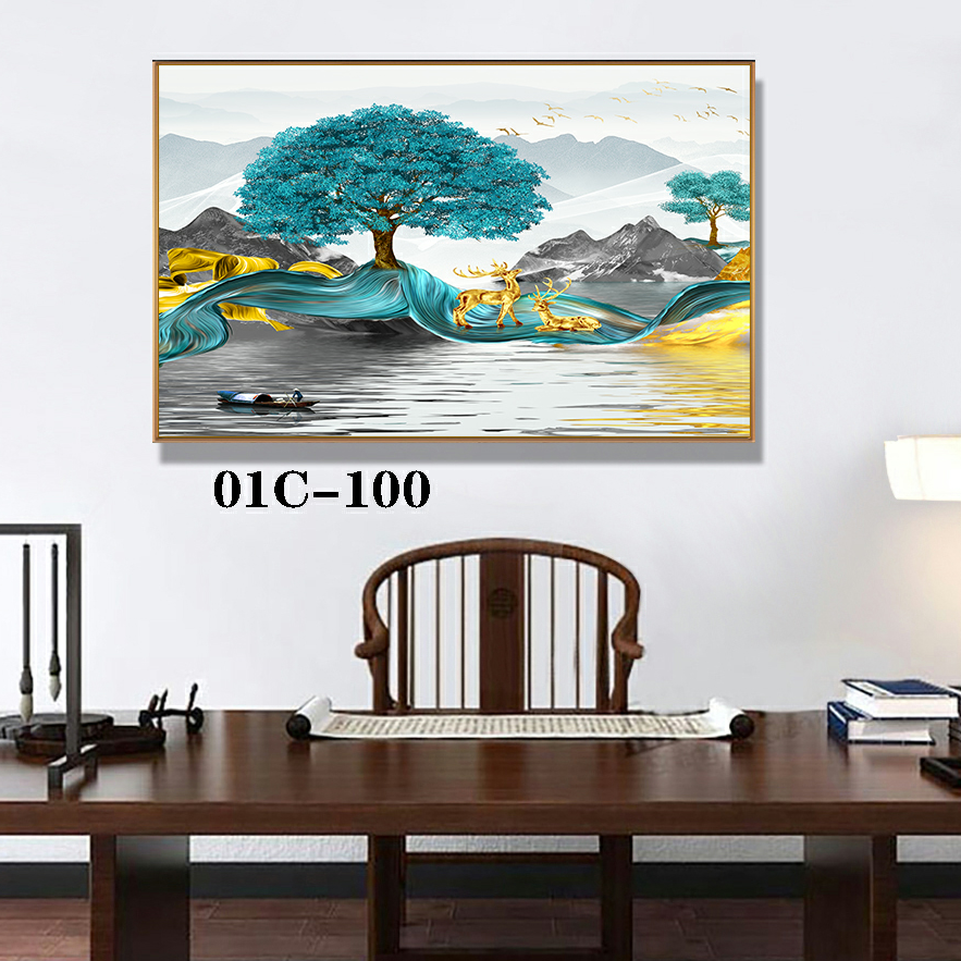 Modern Nordic minimalist light luxury fashion abstract restaurant decorative painting