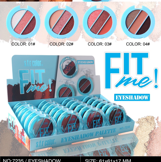 三色眼影盘小盘 色泽靓丽易上色不易脱妆眼影 