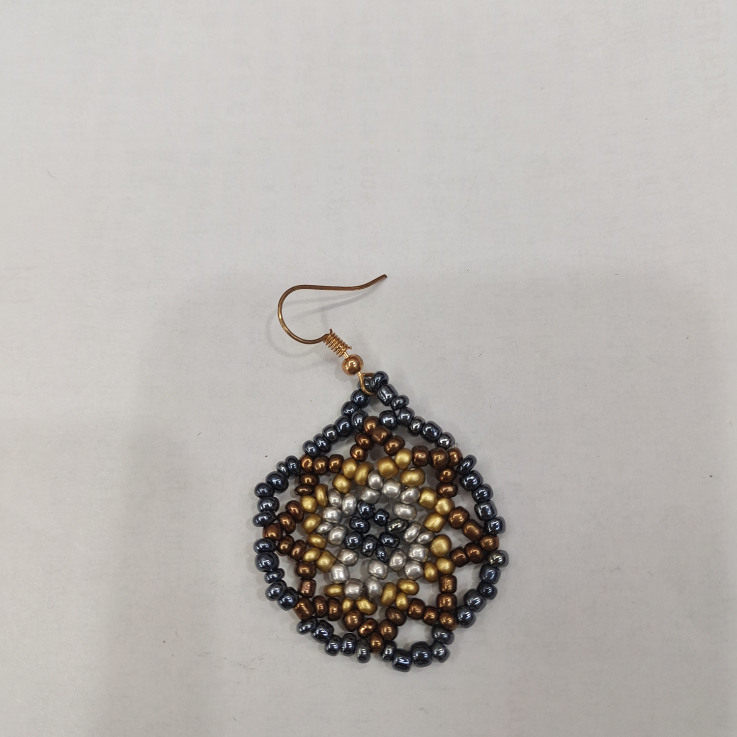 Bohemian ethnic style hand woven popular seven-color earrings 125 full figure