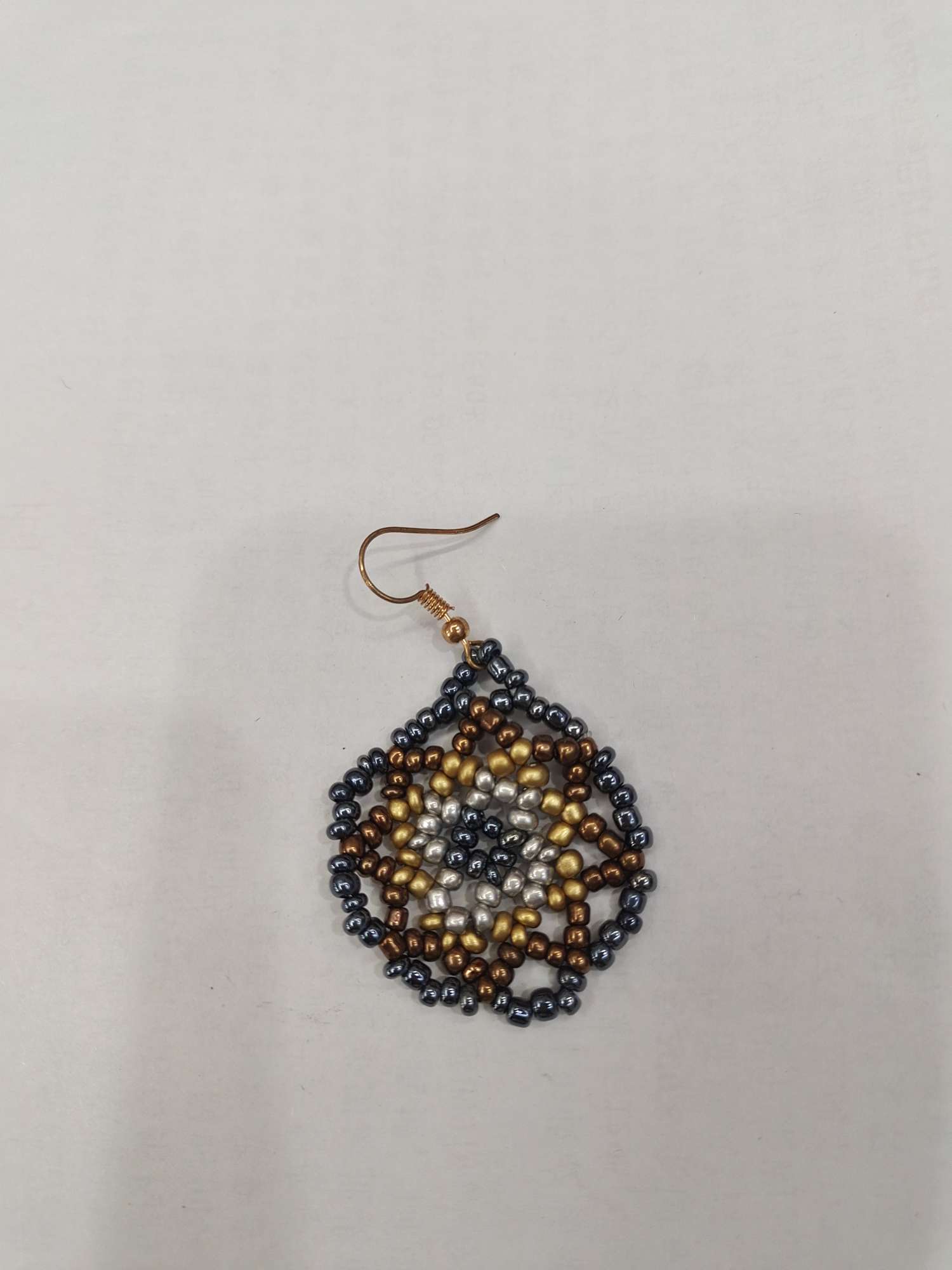 Bohemian ethnic style hand woven popular seven-color earrings 125 details Picture