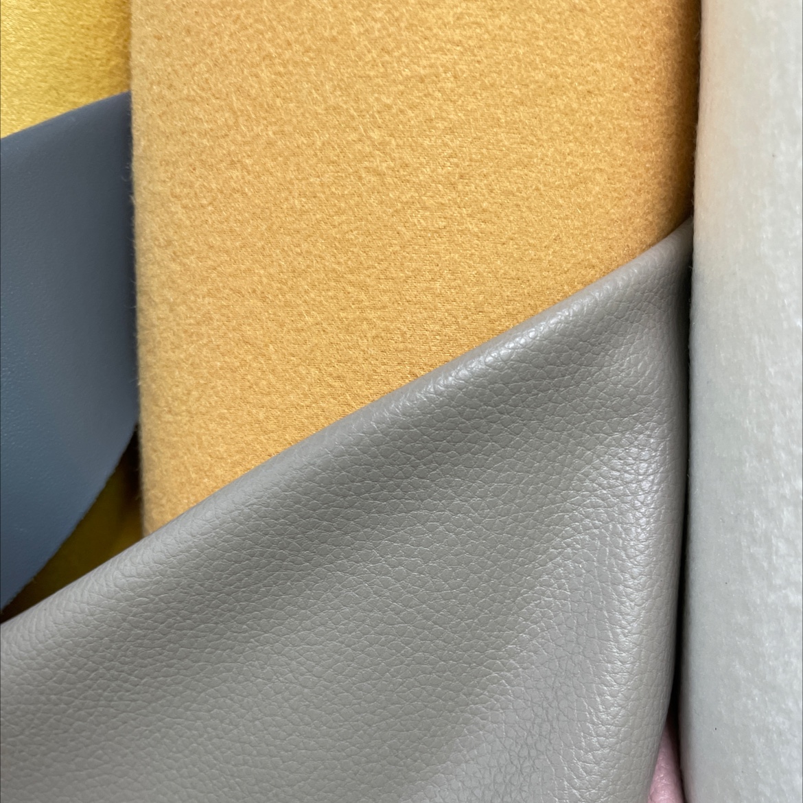 Four Seasons Lychee leather fabric, leather bags, sofas, accessories, soft furnishings, belts, deep khaki sjlz012 details Picture