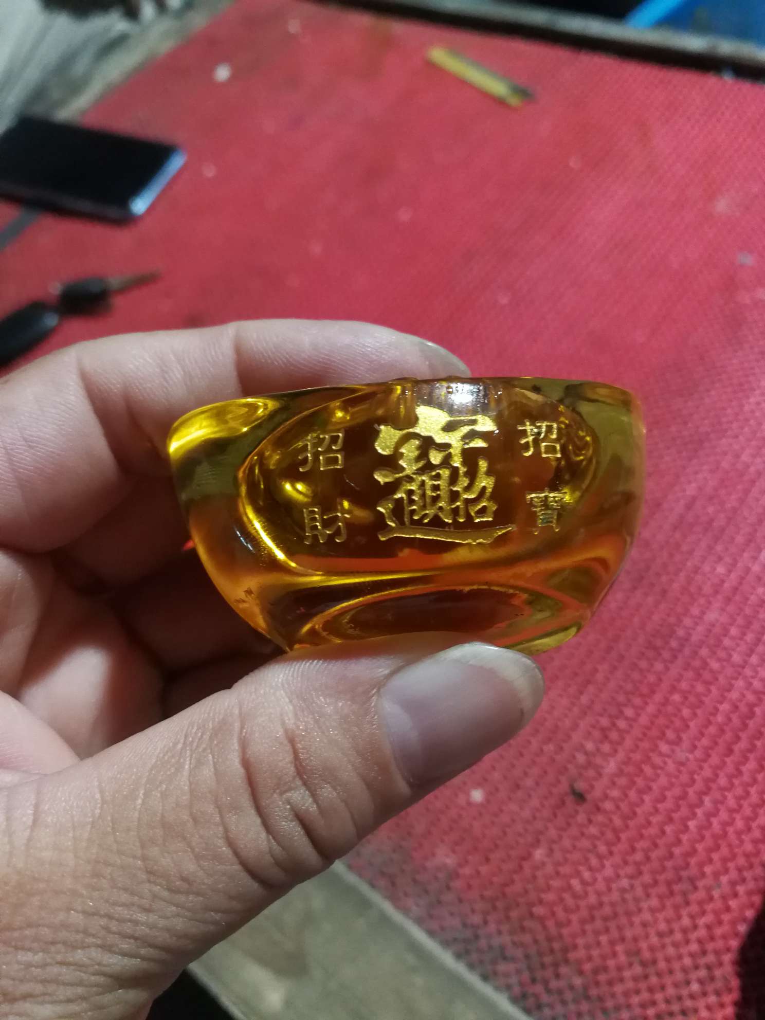 水晶元宝摆件详情图2