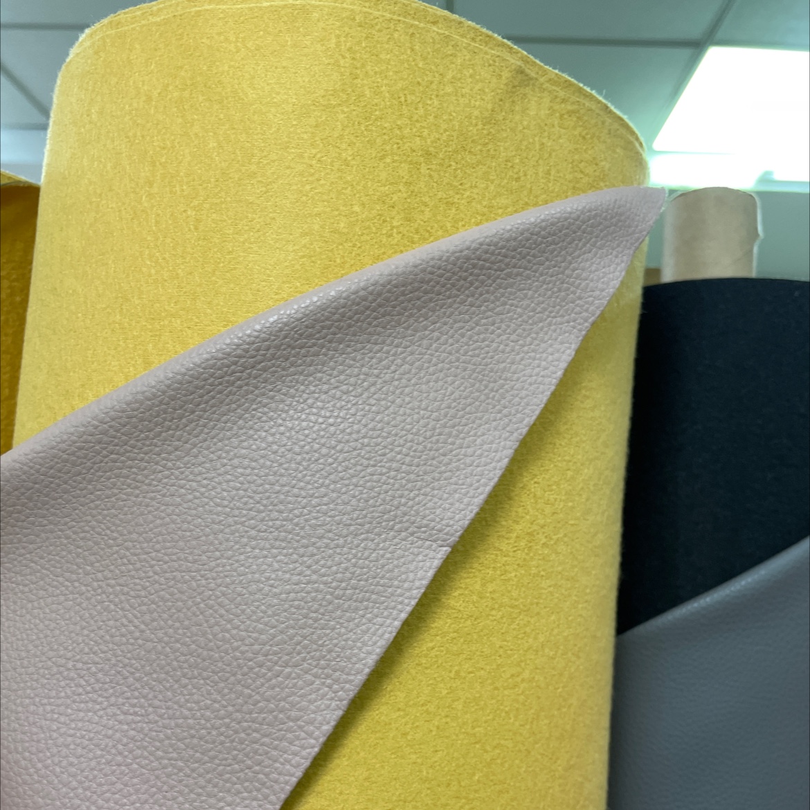 Four Seasons Lychee leather fabric, leather bags, sofas, accessories, soft furnishings, belts, dark flesh color sjlz011 Specification image