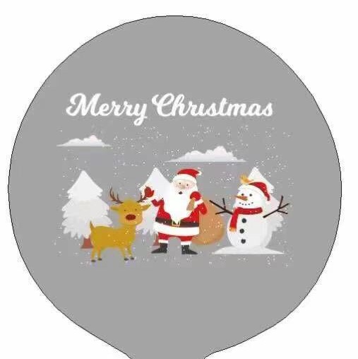 Bobo Ball Christmas series Bobo ball leather printed Santa Claus Bobo ball