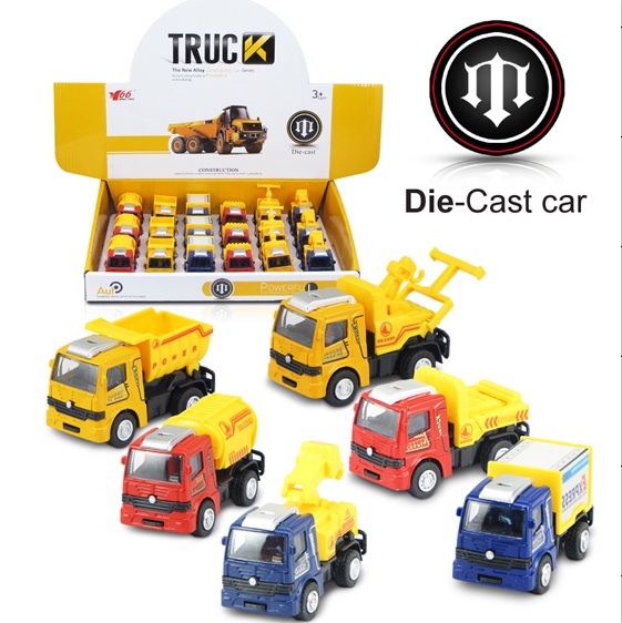 Cross-border new alloy rebound engineering vehicle (1:50)