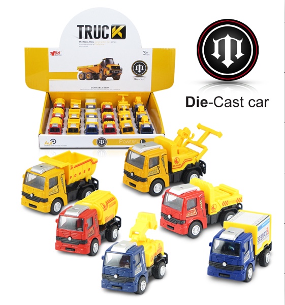 Cross-border new alloy rebound engineering vehicle (1:50) detail image 1