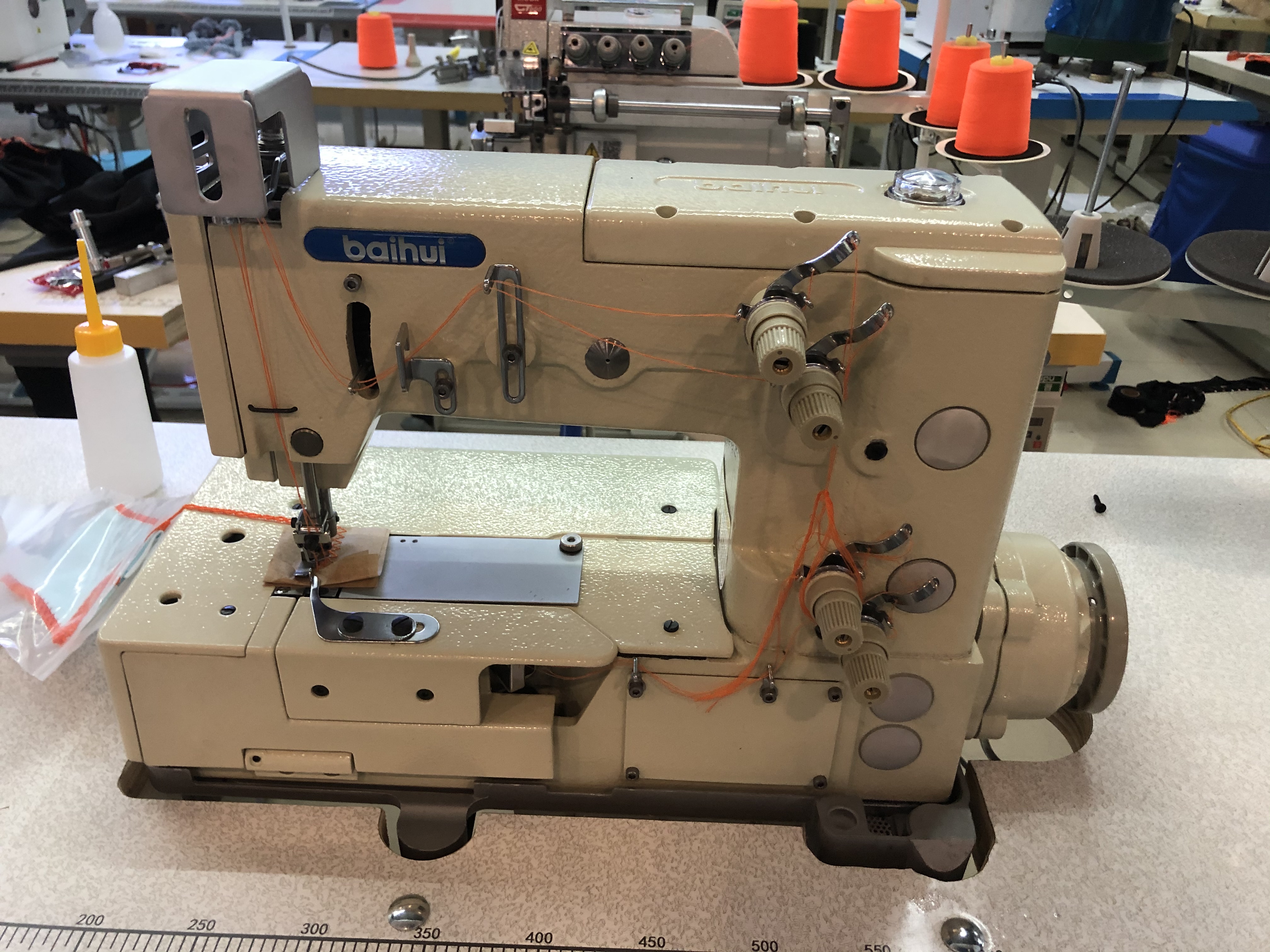 Baihui direct drive curved tooth machine details Picture
