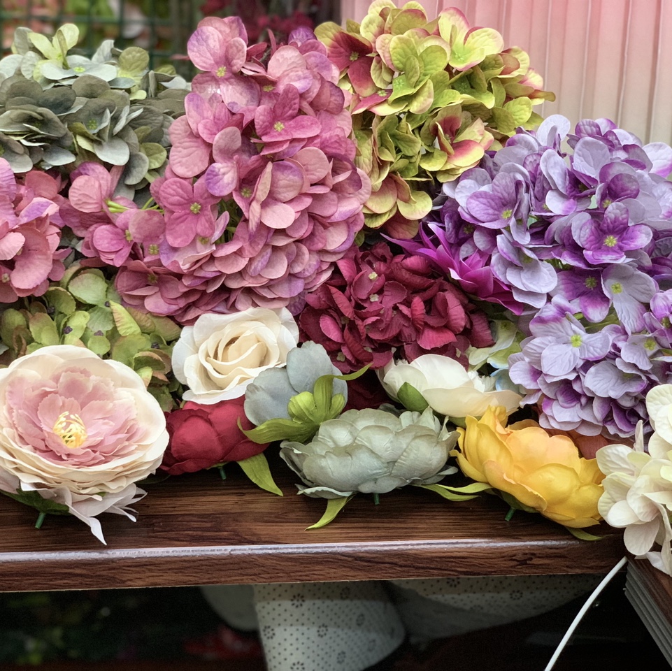 Artificial flowers, artificial plants, horticultural flower accessories, photo props, flower heads 145