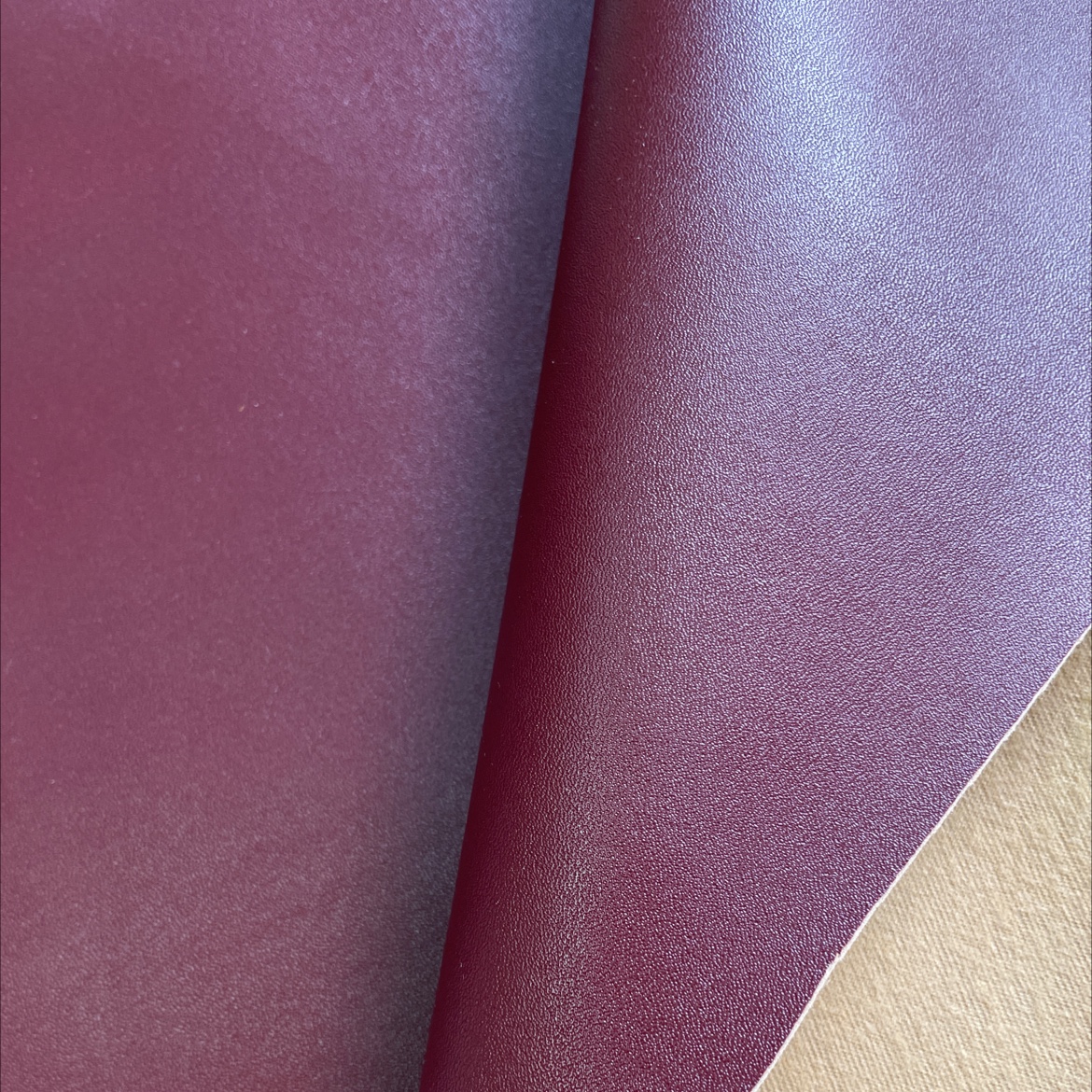 Fine-grained Napa leather fabric, leather bags, sofas, accessories, soft furnishings, belts, wine red xwnp010 Specification image