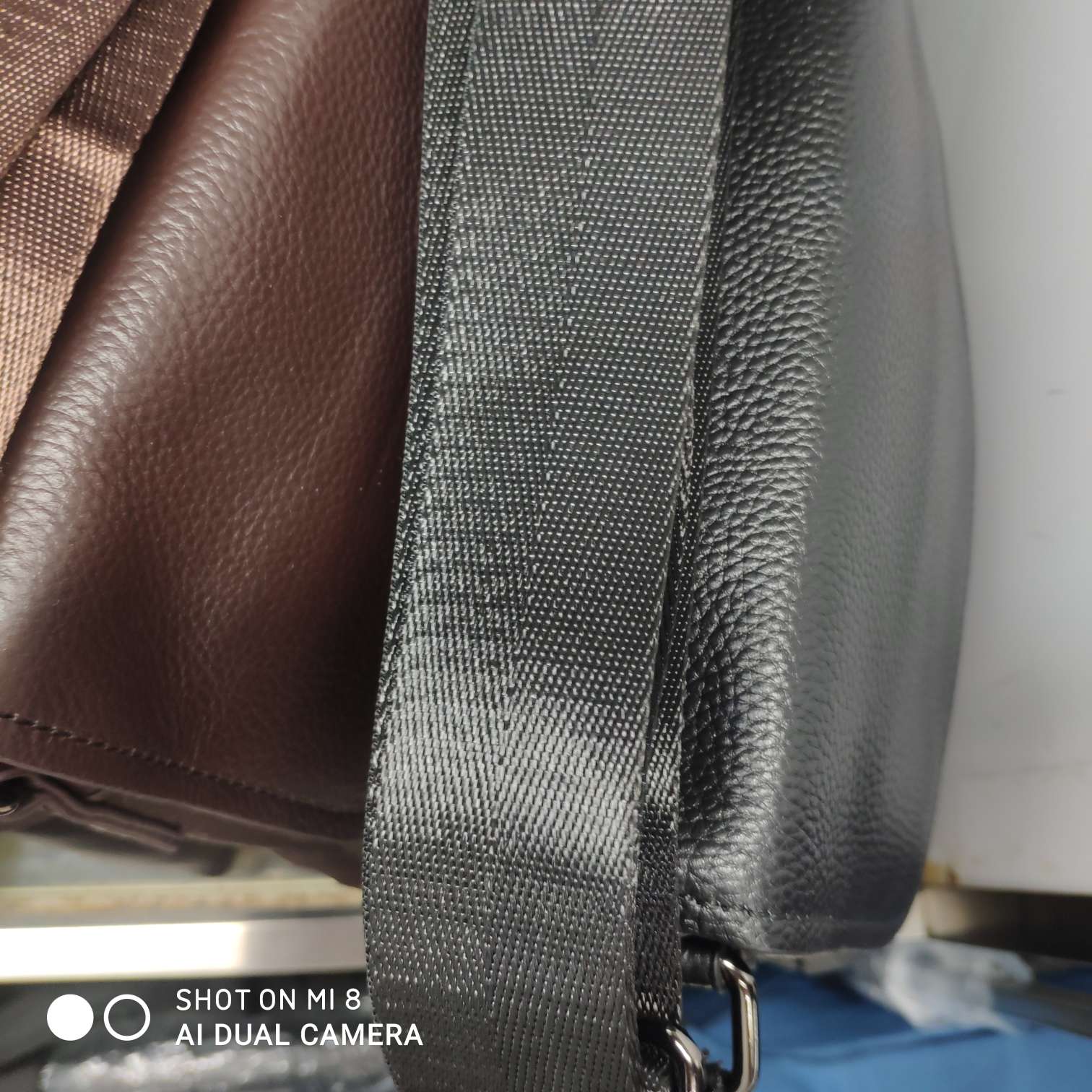 Men's Shoulder Bag Crossbody Bag Business Bag Cowhide Specification drawing