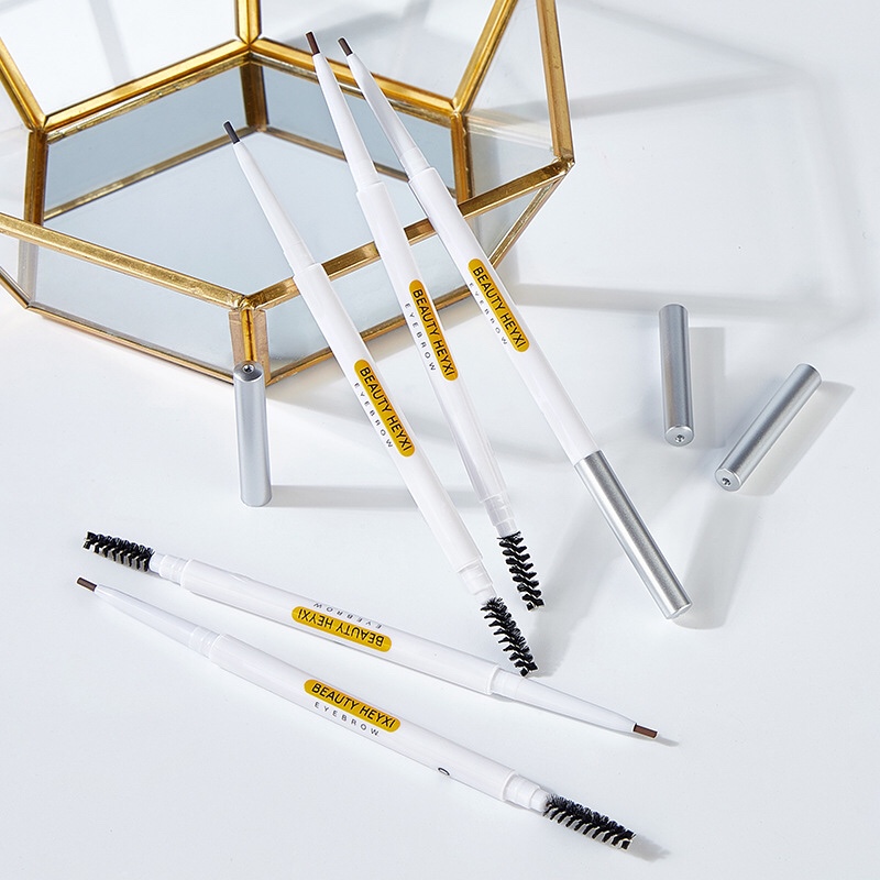 带刷双头眉笔白壳