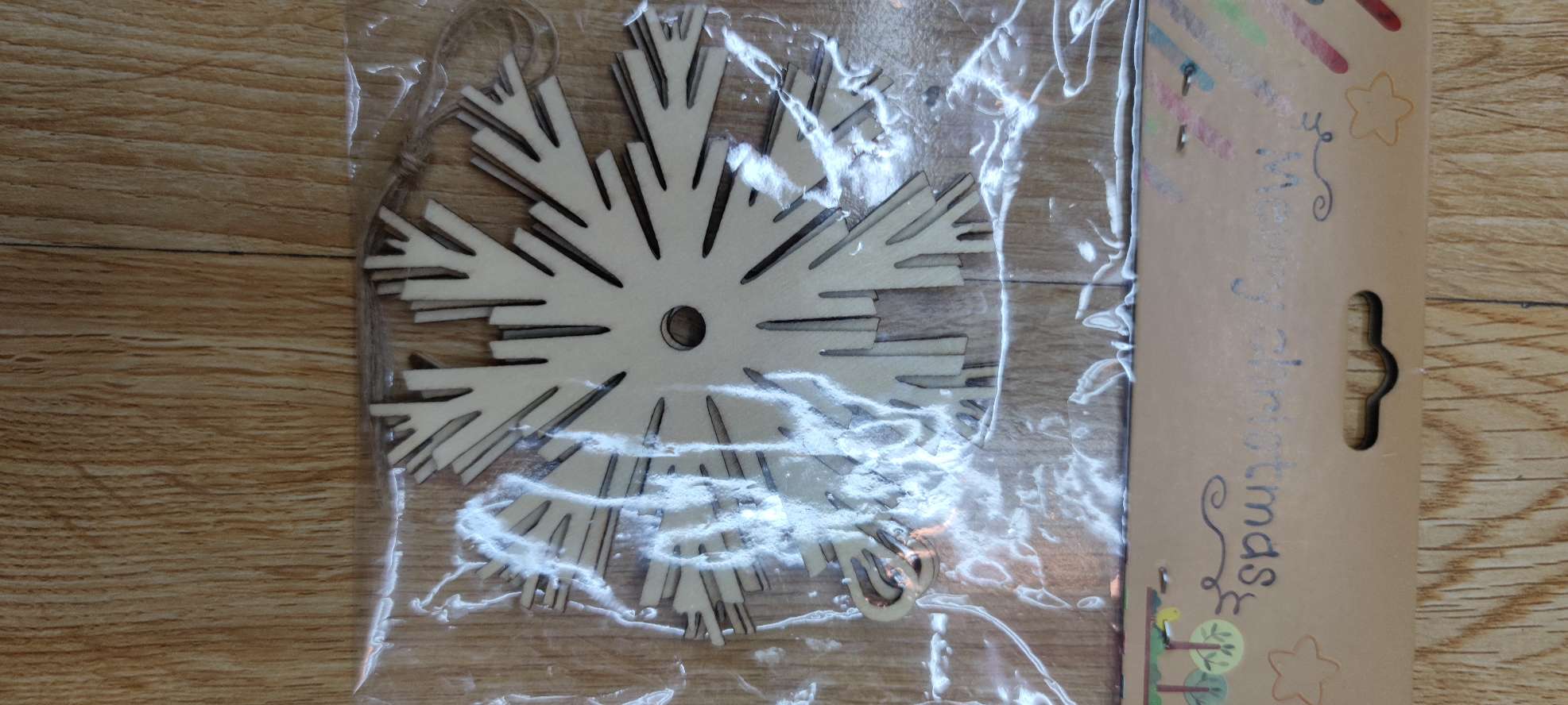 9003 木质挂件 圣诞木片挂件3片细节图